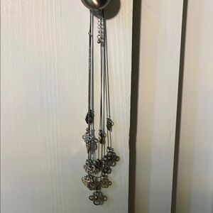 Silver Flower Pendant Necklace
